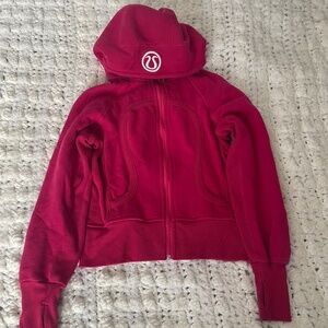 Lululemon Scuba Full Zip Jacket Size 8 Pink